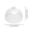 Cake Transparent Glass Stand Round Lid Plate Dessert Presentation Material Suitable for