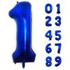 1PC 32 Inch Navy Blue Aluminum Foil Number Balloon for Birthday Party Graduation Anniversary Commemoration Baby Shower
