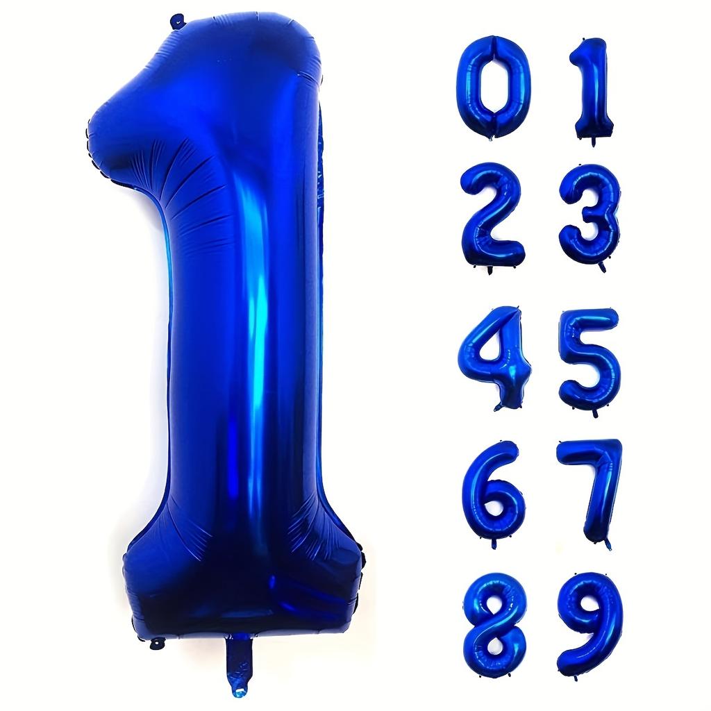 1PC 32 Inch Navy Blue Aluminum Foil Number Balloon for Birthday Party Graduation Anniversary Commemoration Baby Shower