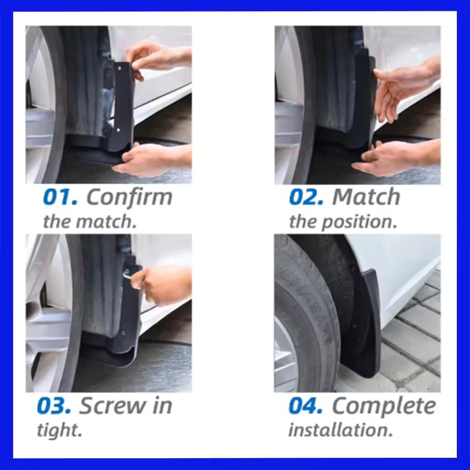 Sett Bil Skvettlapper For VOLVO V60 /V60 Langrenn 2013- 14 15 16 17 18 19 Skvettlapper Skvettbeskyttere Skvettlapper