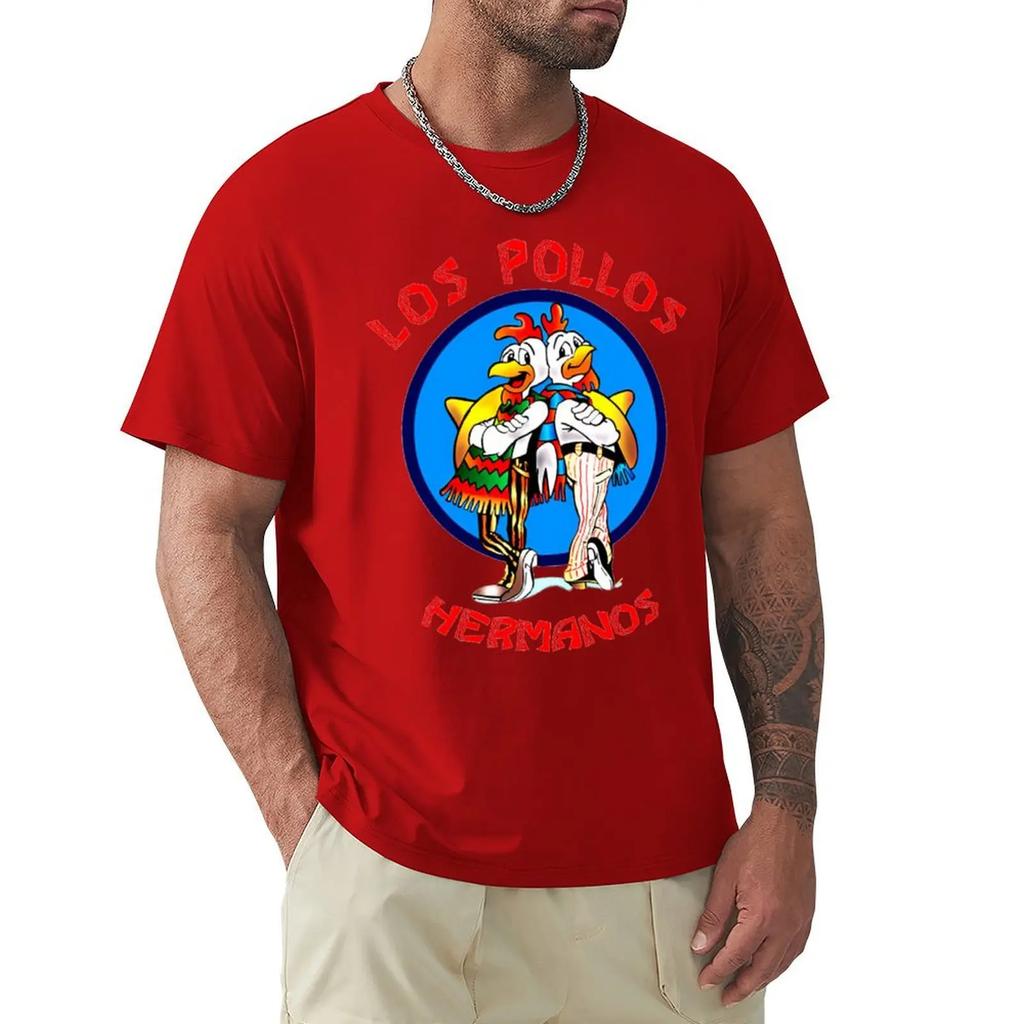 Fashion Breaking Bad T-Shirt LOS POLLOS Hermanos T Shirt Harajuku Short Sleeve T-shirt Cotton Graphics Tshirt Tops