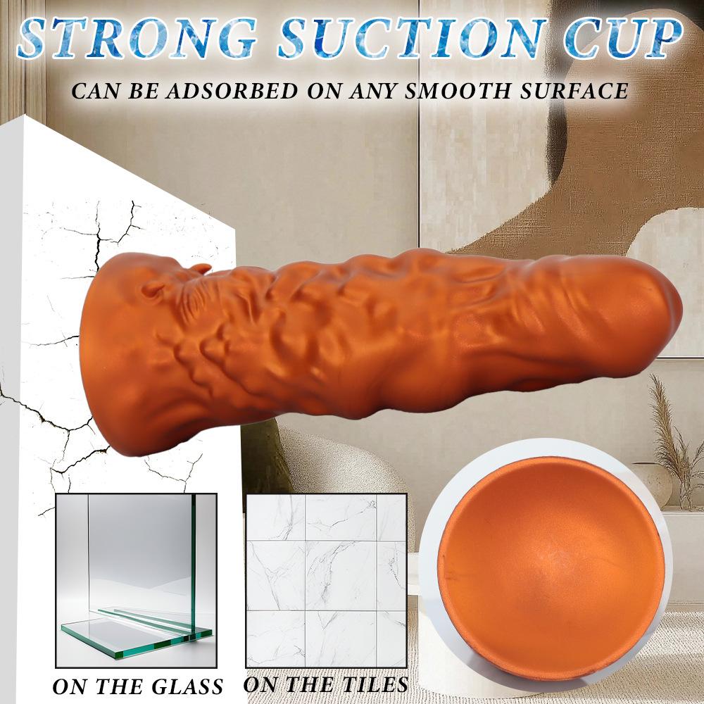 New Liquid Silicone Shaped Dildo Simulation Penis Soft Flesh Realistic Couple Flirting Chrysanthemum Massage Female Toy
