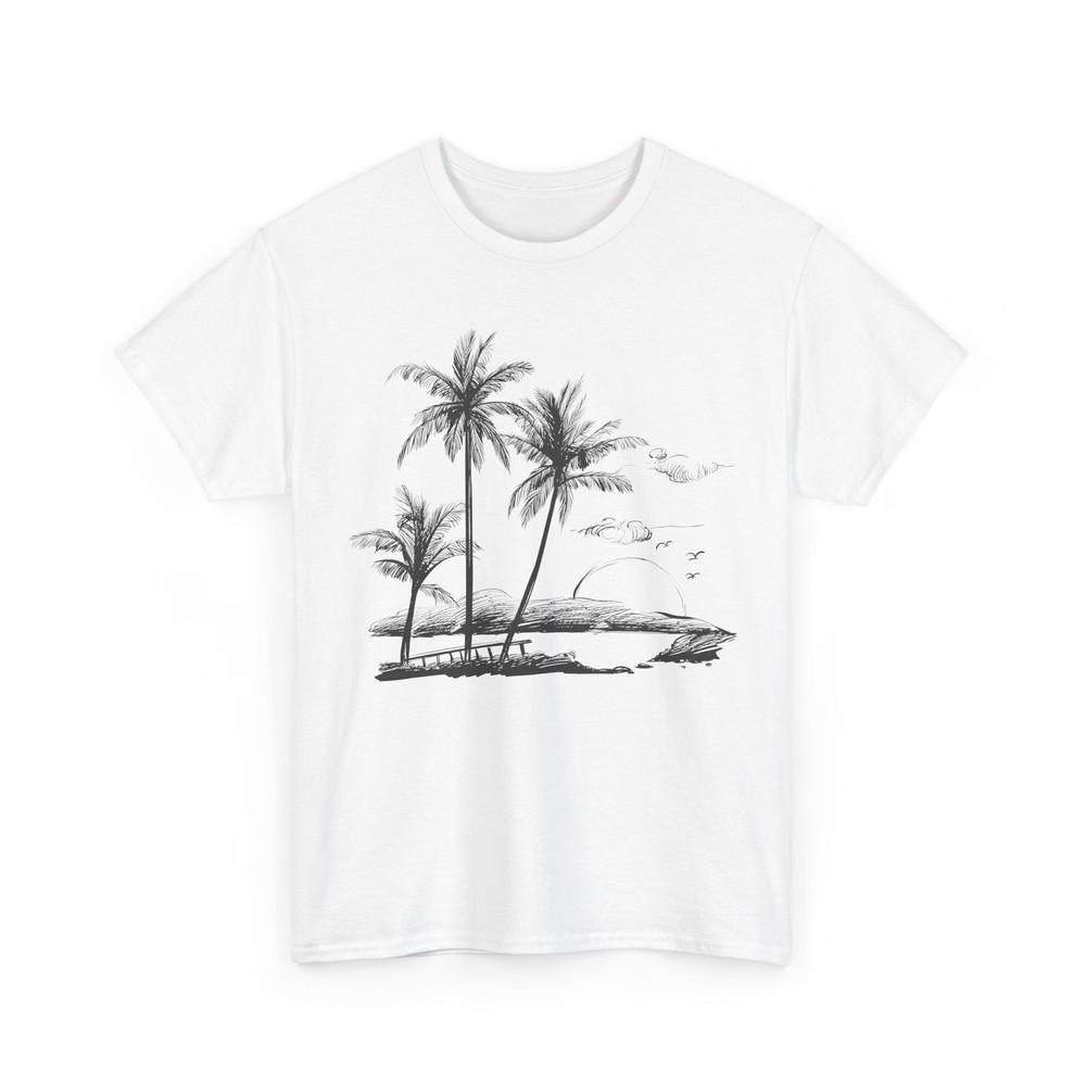 Palm Trees Shirt, Summer Vacation Beach Lovers Women Men Shirt