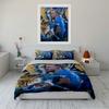 Blue Soccer Theme Bedding Set Bedding Duvet Cover Set Duvet Cover Pillowcases Home Decor (1 * Duvet Cover 2 * Pillowcases, Without Duvet Insert)