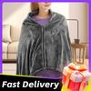 3 Heating Level USB Heated Shawl Electric Heating Blanket Wearable Heated Poncho Throw Heated Throw Blanket for Camping Hiking