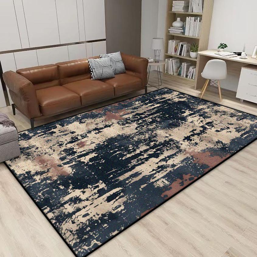 Simple Abstract Style Antiskid Carpet Living Room Easy Cleaning Soft Room Area Decoration Rug Machine Washable Coffee Tables Mat