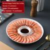Naijiang Ceramic Dumpling Serving Plate with Dipping Dish