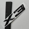 3D ABS Black Silver for BMW X3 X1  X6 X5 GT Trunk Sticker Logo Emblem Letters Car Trunk Badge Sticker Ye2
