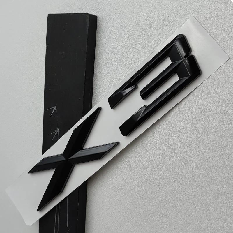 3D ABS Black Silver for BMW X3 X1 X6 X5 GT Trunk Sticker Logo Emblem Letters Car Trunk Badge Sticker Ye2