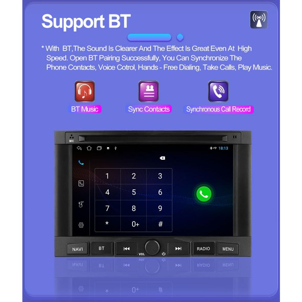 7 tums bilradio Android för Peugeot 3008 5008 2010-2016 Auto Multimedia Stereo Navigation 1+32GB