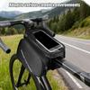 Bicycle Frame Top Tube Bag Waterproof Touchscreen Phone Holder Mountain Bike Bag for Road Mountain City Cycling Electric