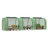 Mini Garden Greenhouse, Tunnel Type, Steel and Plastic Frame, 295 X 100 X 80 Cm, Green
