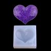 Stampo per Gioielli in Resina Stampo in Silicone a Forma di Cuore d'Amore 3D Stampi per Torta Cioccolato Stampo in Silicone per Colata UV Epossidica per la Realizzazione di Gioielli