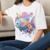 Colorful Koi Floral Fish T-Shirt | Pastel Watercolor Fish Tee Animal Tee Shirt