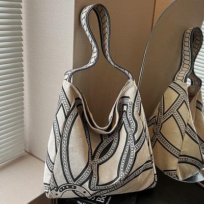 Borsa a Tote da Donna Grande Capacità Stile Casual e Rilassato Borsa a Spalla Singola Borsa a Secchiello da Sottobraccio
