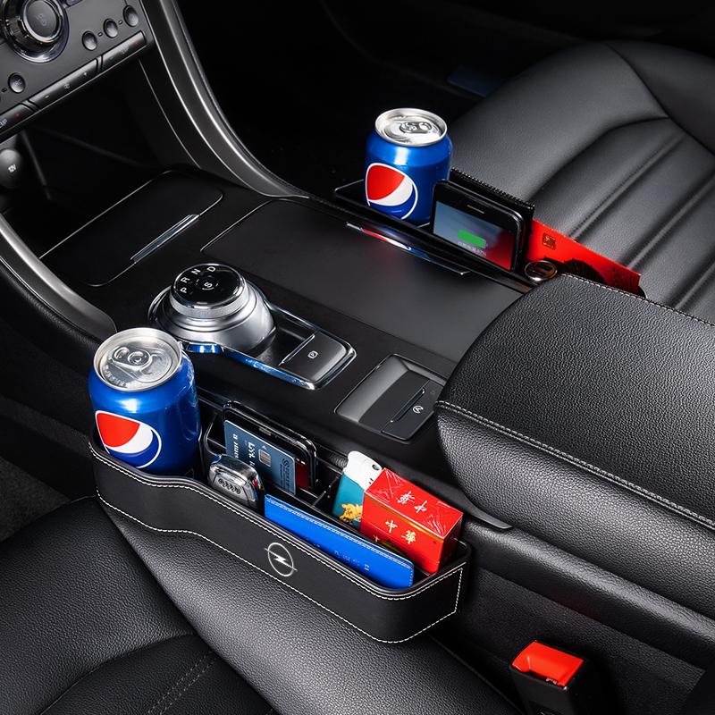 Car Seat Crevice Storage Box Seat Gap Slit Pocket Catcher Organizer For Opel Insignia