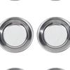 12PCS/set Makeup Palette Stainless Steel Small Round Paint Tray Artist Watercolours Paint Mixing Palette Tray For Artist