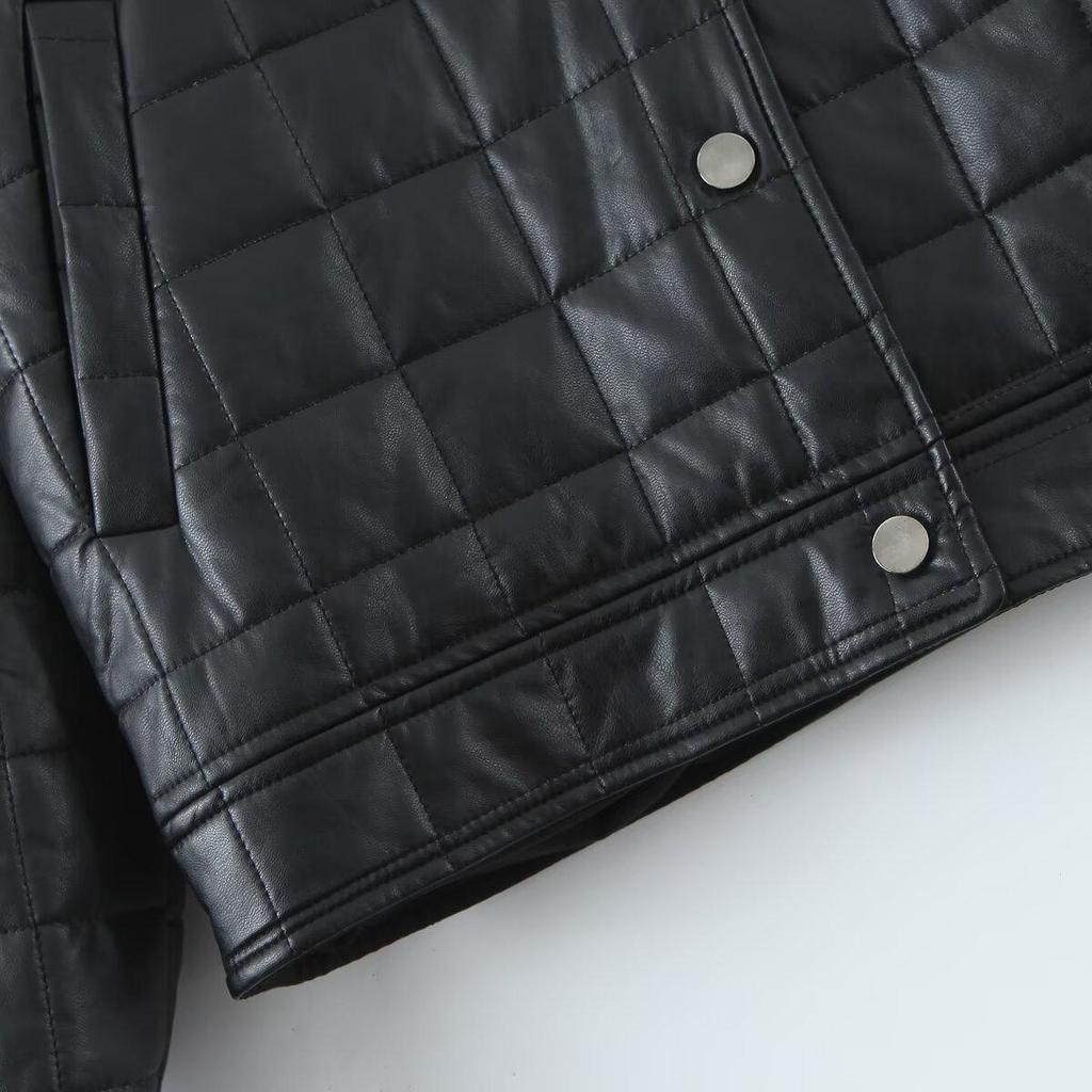 Women's Autumn/Winter Loose Warm PU Leather Jacket - European & American Street Style