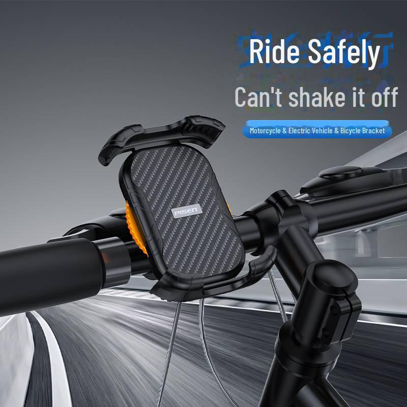 PISEN 360° Rotating Shock-Absorbent Phone Holder for Cars and Bicycles