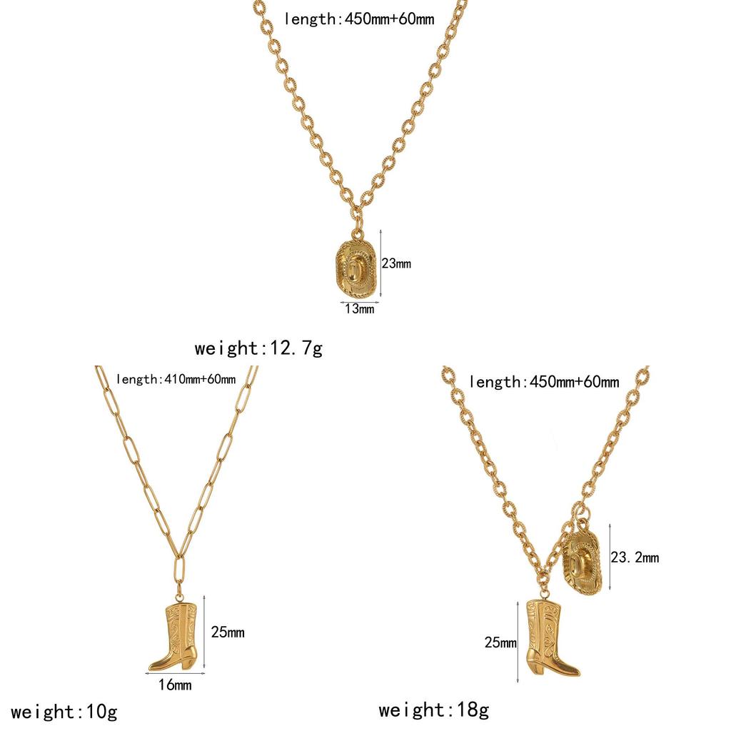 Stainless Steel Pendant Necklace For Women Minimalist Geometric Design Gift Accessory