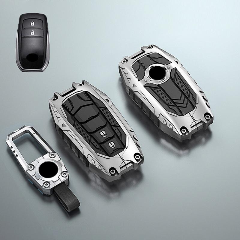 Car Key Case Fob Cover Holder Shell For Toyota Yaris Cross Hilux Innova Fortuner Camry Land Cruiser 200 300 Prado Crown TLK 200