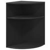 Side Table Black 39.7 X 39.7 X 60 Cm Engineered Wood