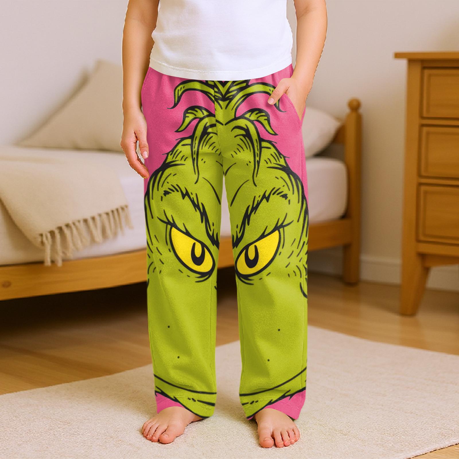 

Модные детские универсальные повседневные брюки с принтом и карманами 160 арбуз красный