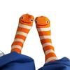 Cotton Stripes Socks Harajuku Street Mid Tube Socks New Cartoon Eel Socks