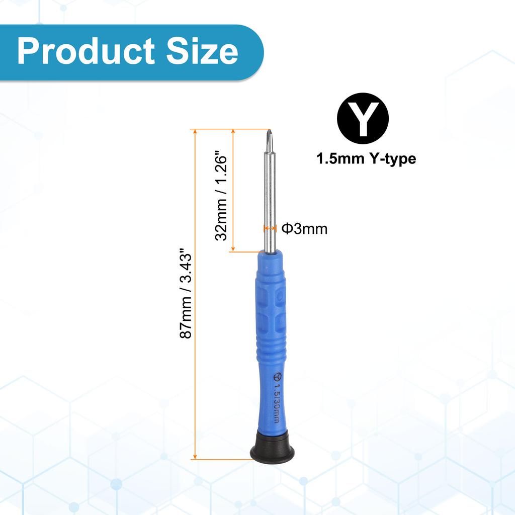 2/5/10pcs PH1.2-PH2 SL1.5 SL2 Mini Torx Phillips Y Type Five Star Head Slotted Screwdriver 3mm Shank Small Appliances Repairs