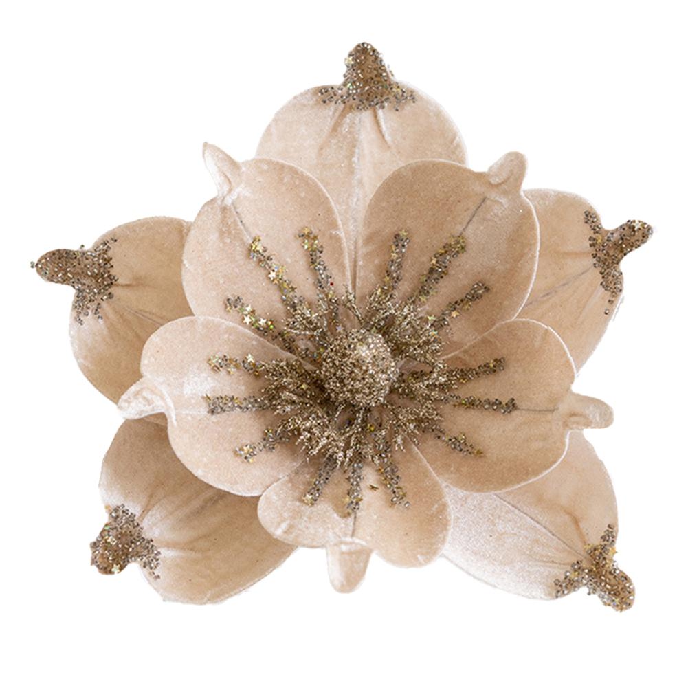 

Блестящие цветочные украшения 24 см идеально подходят для сезонных праздников шампанского