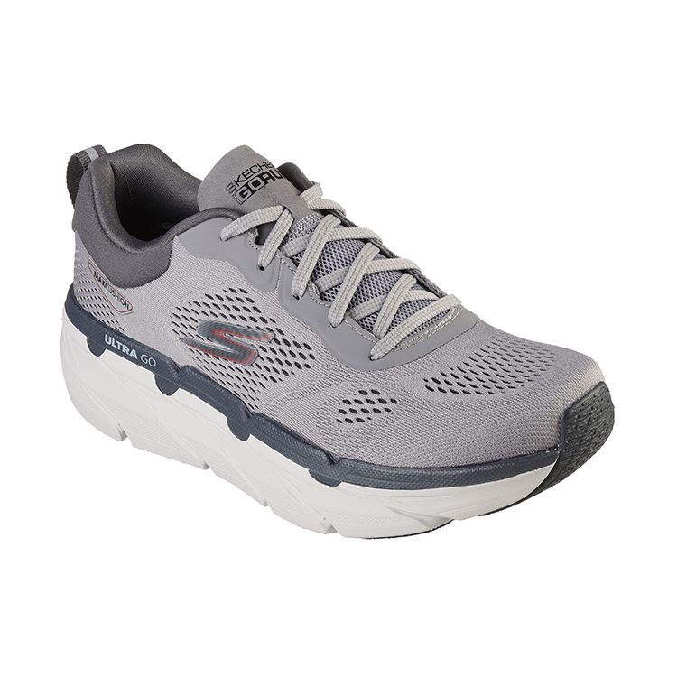 Skechers Max Cushioning Premier Perspective Low Top Training Shoes Men Sneaker Gray 220068-GYRD