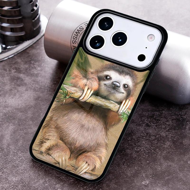 Sloth-Bear Phone Case For iPhone 17,16e,15,14,13,12,11,Mini,Pro,MAX soft Silicone Cover