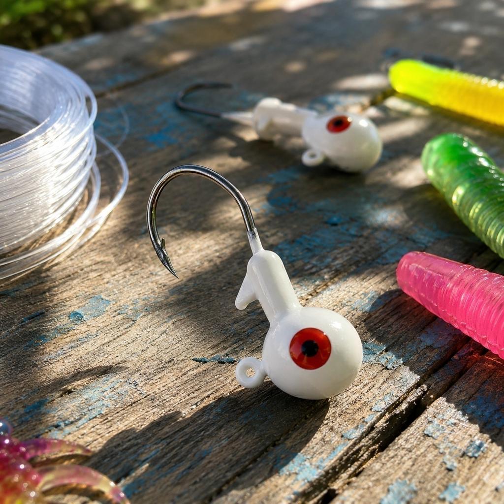 Anzuelo con Cabeza Plomada Luminoso con Forma, Ojo Doble y Diseño de Anzuelo de Hoce, 5g, para Accesorios de Pesca