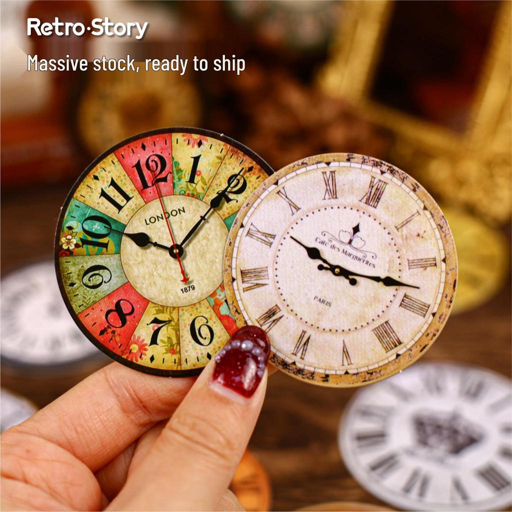 RetroStory Stickers: Creative Wall Clock Journal Pack