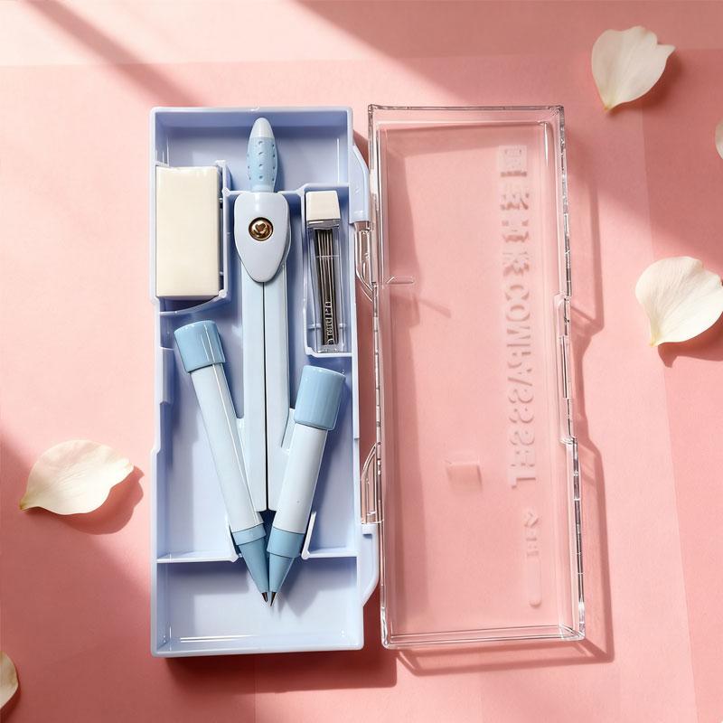 Blue Compasses Set Student Exam Specific Teaching Supplies Compasses School Supplies Compasses Students Stationery Drawing Tools