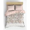 Parure de lit - 1 housse de couette 220 x 240 cm + 2 taies d'oreiller 60 x 60 cm - 100% coton renforcé - Beige