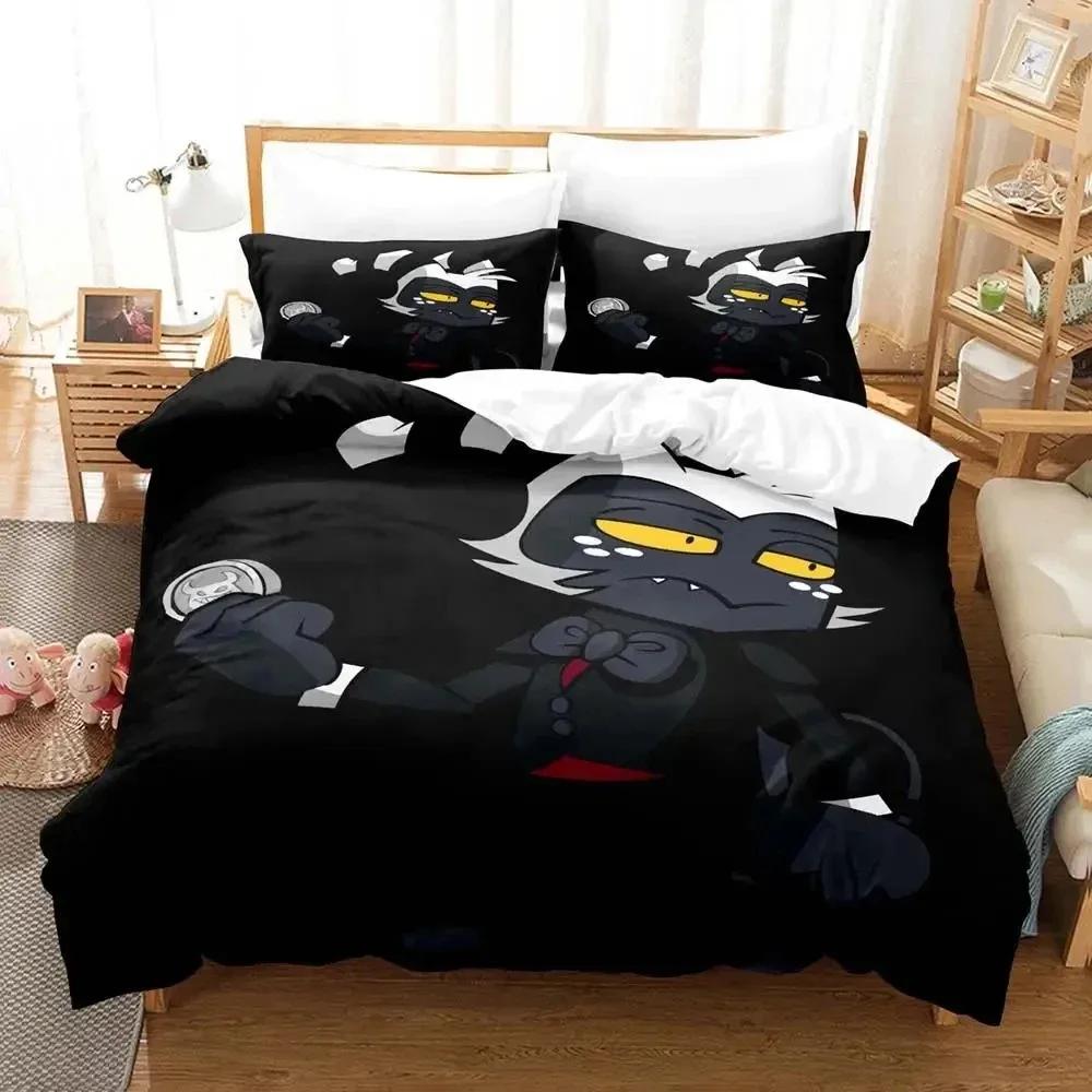 

Comforter New 3D Print Hazbin Moxxie Hotel Bedding Set Bed Set Comforter King Queen Size Boys Adult Comforter (quilt)-EU Single(135*200cm)3pcs
