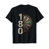 Dartboard 180 Unisexs T Shirt Black Vintage Washed Top For Everyday Wear Versatile Stretched Designer Clothes Stylish Unisex