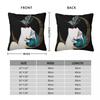 Butterfly Kiss French Flapper Pillowcase Polyester Linen Velvet Pattern Zip Decorative Pillow Case Room Cushion Case