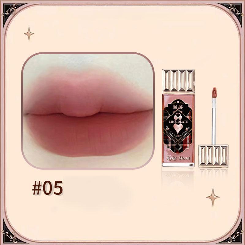 Flower Velvet Matte Lip Gloss Know Sexy Powder Mist Lip Mud Waterproof Lasting Liquid Blush Brown Lipstick Cosmetics Makeup
