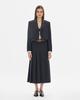 Lebeun Unique Pleated Skirt Navy