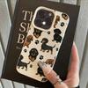 Cute Cartoon Dachshund Lychee Texture Silicone Phone Case For iPhone 17 Pro Max 15 16 17 14 13 12 11 Pro Plus 17 Air Soft Cover