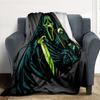 1pc Scream Outdoor Blanket Lightweight Flannel, Soft & Warm, All Season Use for Sofa, Outdoor, Camping, Living Room, Office, Chair