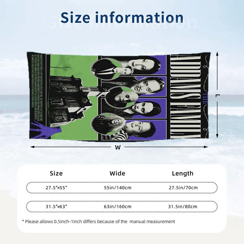Large Beach Towel Quick Dry Absorbent Towel For Beach IndoorThe Addams Family