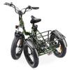 VIPCOO VC-ET1 Thricycle Cargo E-bike 20 INCH Fat Tires 48V20AH Battery 48V20AH Battery 750W Motor Outdoor Riding  Electric Bicycle With Rear Frame
