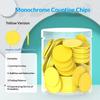 100Pcs Plastic Counting Tokens Colored Round Addition Subtraction Operation Math Teaching Tool Board Game Tokens Bingo Markers