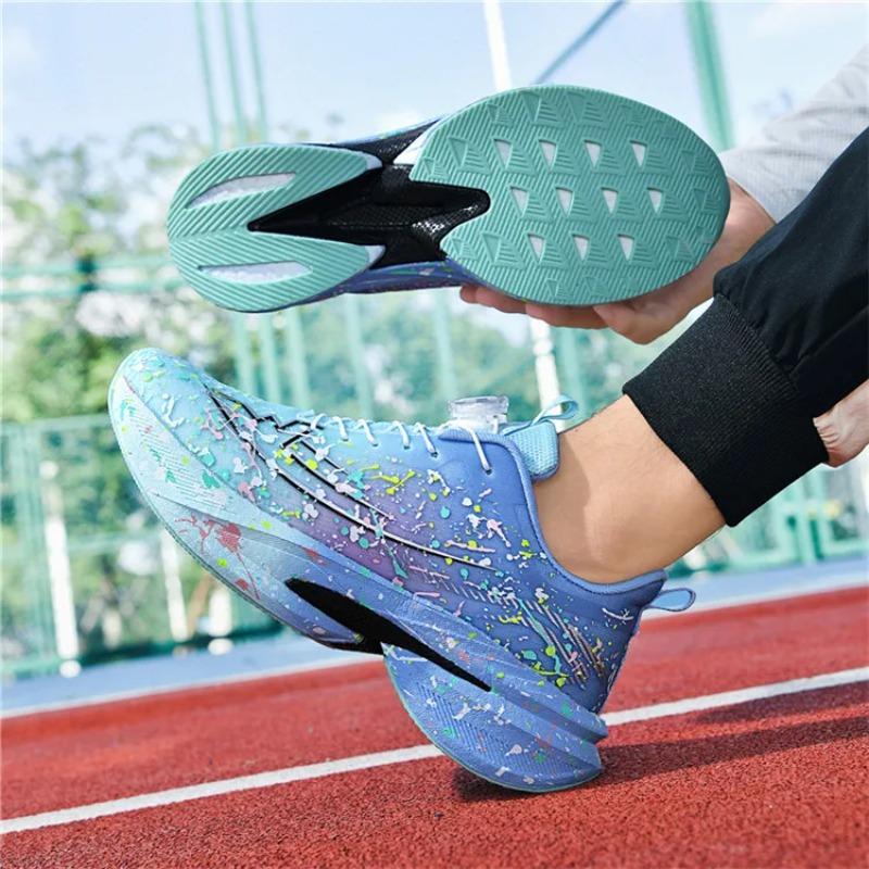 Marathon Carbon Plate Air Cushion Men Sports Running Shoes Breathable Lightweight  Comfortable Athletic Nonskid Sneakers