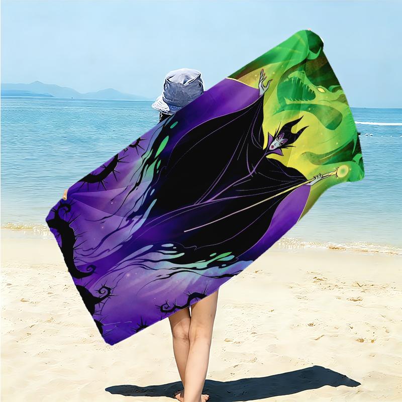 Maleficents Dark Magic Towel Large Quick-Drying Microfiber soft S-Square Pants-s Beach Towel for Travel Fitness Bathing Camping. 0730s151