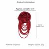 Mesh Chest Flower Handmade Clothing Patches Retro Organza Rose Flower  Hair Clip Accessories