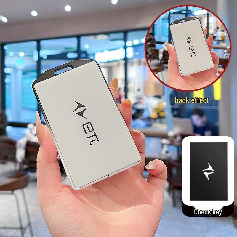Metal Full-Cover Key Case for 2024 Dongfeng Yipai 008 with NFC Card Compatibility